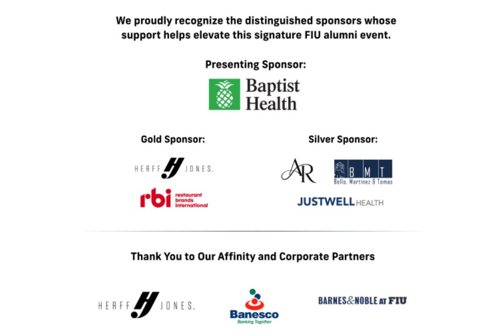 Alumni Cocktail Reception 2026 Sponsors